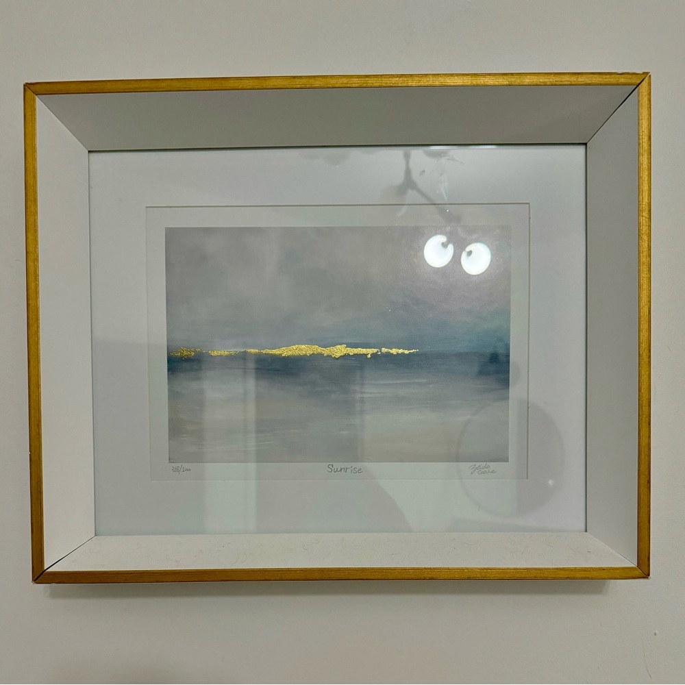 Framed numbered print